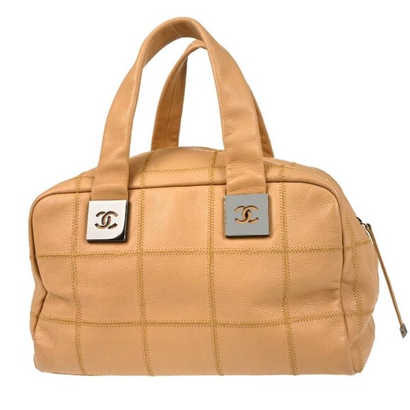 Chanel Beige Calfskin Choco Bar Handbag 165631 - Picture 1 of 9
